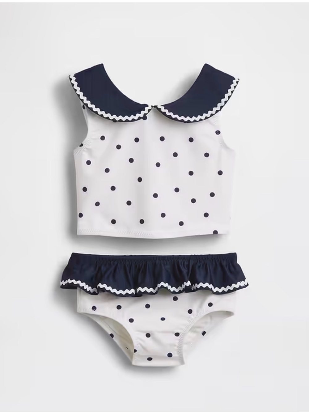 GAP Infant Navy Polka Dot Two-Piece Swim Set